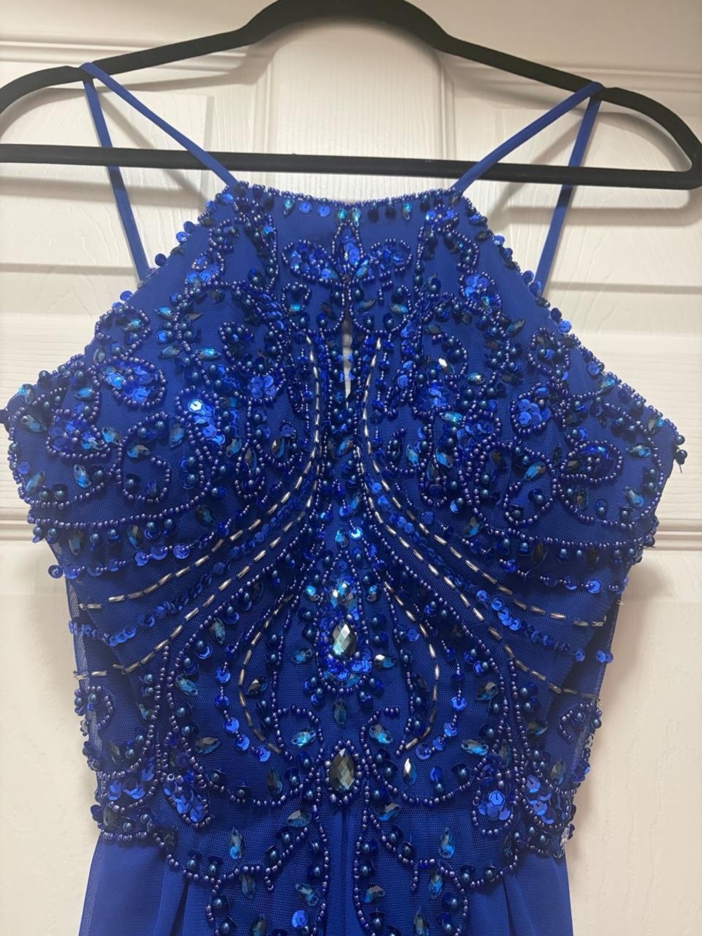 Blue Beaded Gown